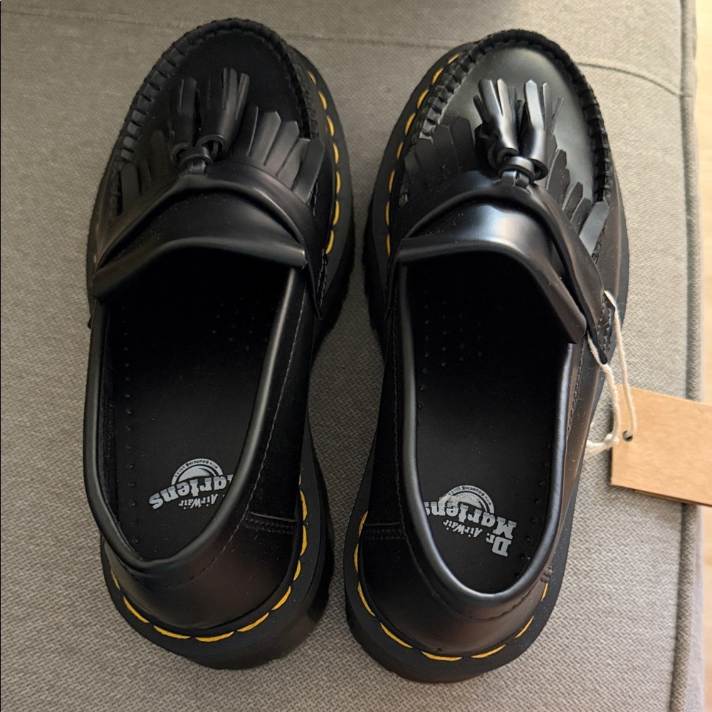 Dr. Martens Adrian QuadBlack Kiltie Tassel Loafers SZ: 6 L / 5 M